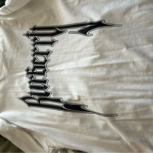 Burberry White Graphic T-Shirt